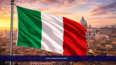 علم إيطاليا أمام مدينة روما في إشارة إلى منح جامعة بادوفا في إيطاليا للطلاب الدوليين