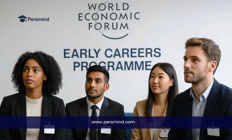 صورة مجموعة من الشباب المهنيين يجلسون في جلسة تعريفية ضمن المنتدى الاقتصادي العالمي