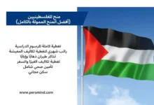 علم فلسطين يرمز إلى منح للفلسطينيين ممولة بالكامل متاحة للطلاب