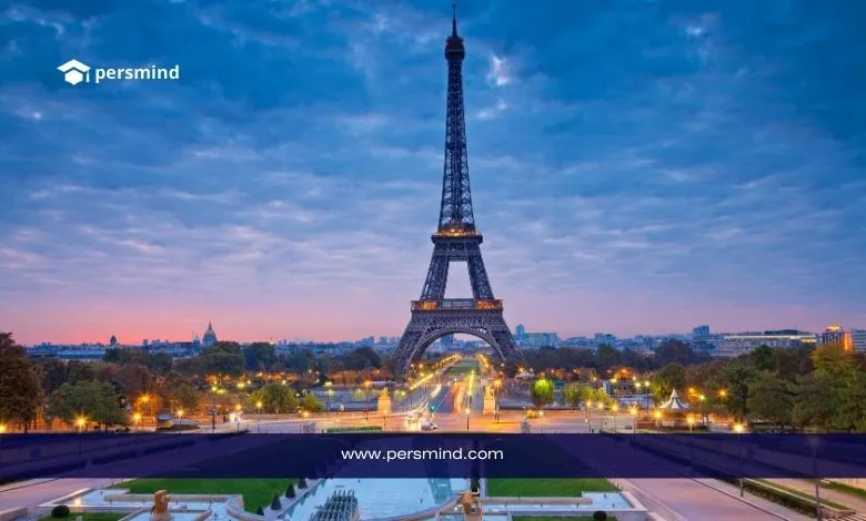 صورة لبرج إيفل في باريس خلال الغروب ضمن مشهد حضري هادئ – تدريب الإنتربول في فرنسا 2026.