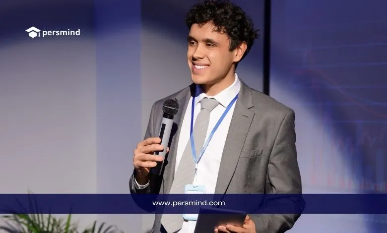Speaker presenting at the Global Vision Assembly Conference in Portugal 2026 – International Youth Leadership Forum.