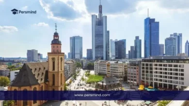 صورة لمدينة فرانكفورت في ألمانيا تظهر فيها ناطحات السحاب ومعالم المدينة، تُستخدم في مقال عن الأوسبيلدونغ في ألمانيا.