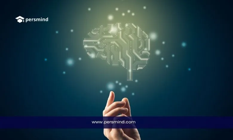 رمز دماغ رقمي مضيء يرمز إلى الذكاء الاصطناعي والتكنولوجيا – يعبر عن البرنامج الصيفي لجامعة أوزيجين في تركيا