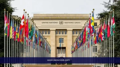 صورة لمقر الأمم المتحدة في جنيف تحيط به أعلام الدول، تُستخدم في مقال برنامج التدريب الداخلي للمفوضية السامية لشؤون اللاجئين UNHCR.