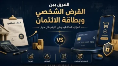 الفرق بين القرض الشخصي وبطاقة الائتمان