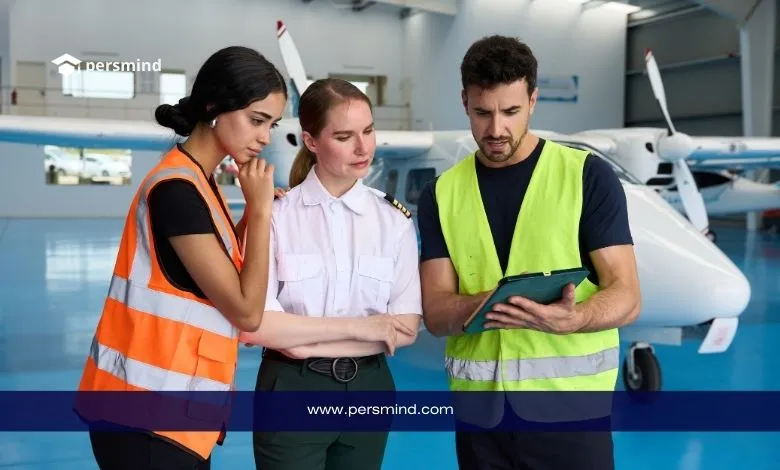 طلاب هندسة طيران يتدربون داخل حظيرة طائرات في الإمارات ضمن برنامج عملي