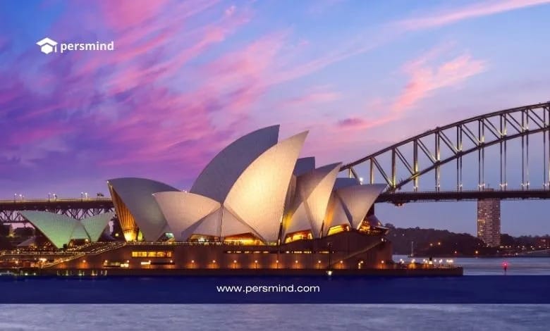 Sydney Opera House and Harbour Bridge at sunset representing study opportunities in Australia and Bond University scholarship 2026