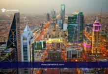 أفق مدينة الرياض مع أبراج حديثة يرمز إلى فرص العمل ومواقع التوظيف في السعودية