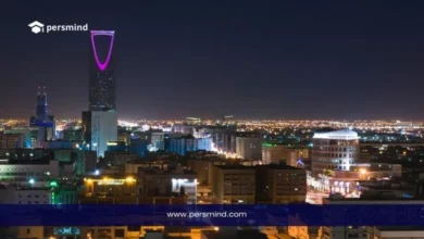 صورة ليلية لمدينة الرياض تظهر برج المملكة ضمن مقال عن منحة خادم الحرمين الشريفين للابتعاث الخارجي