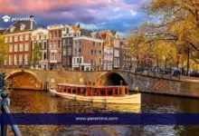 قنوات مدينة أمستردام في هولندا في إشارة إلى فرص العمل للطلاب أثناء الدراسة في هولندا