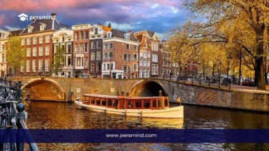 قنوات مدينة أمستردام في هولندا في إشارة إلى فرص العمل للطلاب أثناء الدراسة في هولندا