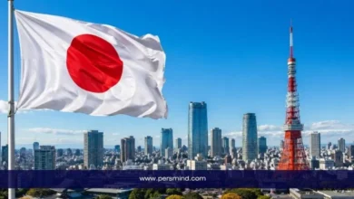 برنامج JAXA Internship FY في اليابان مع علم اليابان وأفق مدينة طوكيو