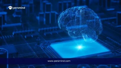 دماغ رقمي ثلاثي الأبعاد فوق شريحة إلكترونية في صورة لمقال تدريب مايكروسوفت.