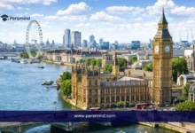 منظر نهاري لمعالم شهيرة في بريطانيا يظهر برج بيغ بن ونهر التايمز وعجلة لندن، ويُستخدم كصورة لمقال عن زمالة ERA الصيفية في كامبريدج