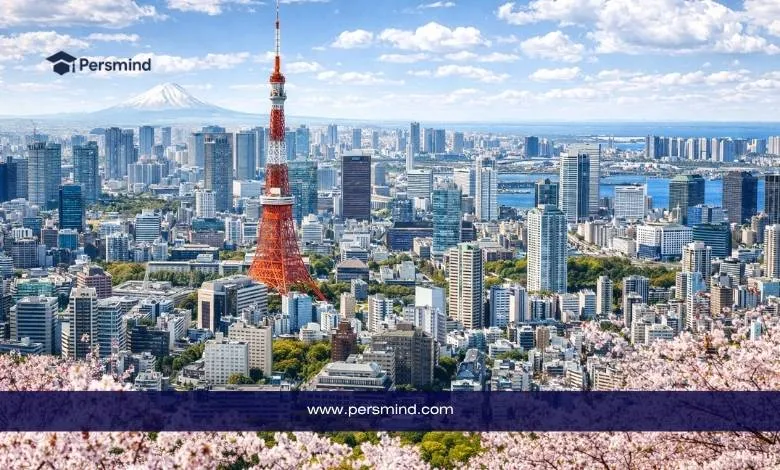 منظر نهاري لمدينة يابانية حديثة يظهر برجًا بارزًا ومبانٍ شاهقة مع مشهد حضري واسع، ويُستخدم كصورة لمقال عن زمالة جامعة كيوتو CSEAS في اليابان