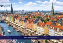 منظر نهاري لمدينة أوروبية في الدنمارك يظهر قناة مائية ومبانٍ تاريخية ملونة على ضفتيها، ويُستخدم كصورة لمقال عن منتدى الشباب المدني في الدنمارك