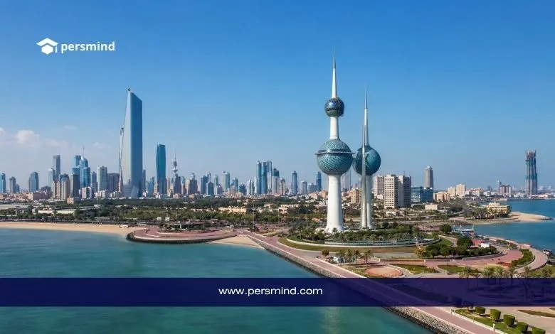 صورة نهارية لأبراج الكويت والواجهة البحرية ضمن مقال وظائف تدريس في الكويت.