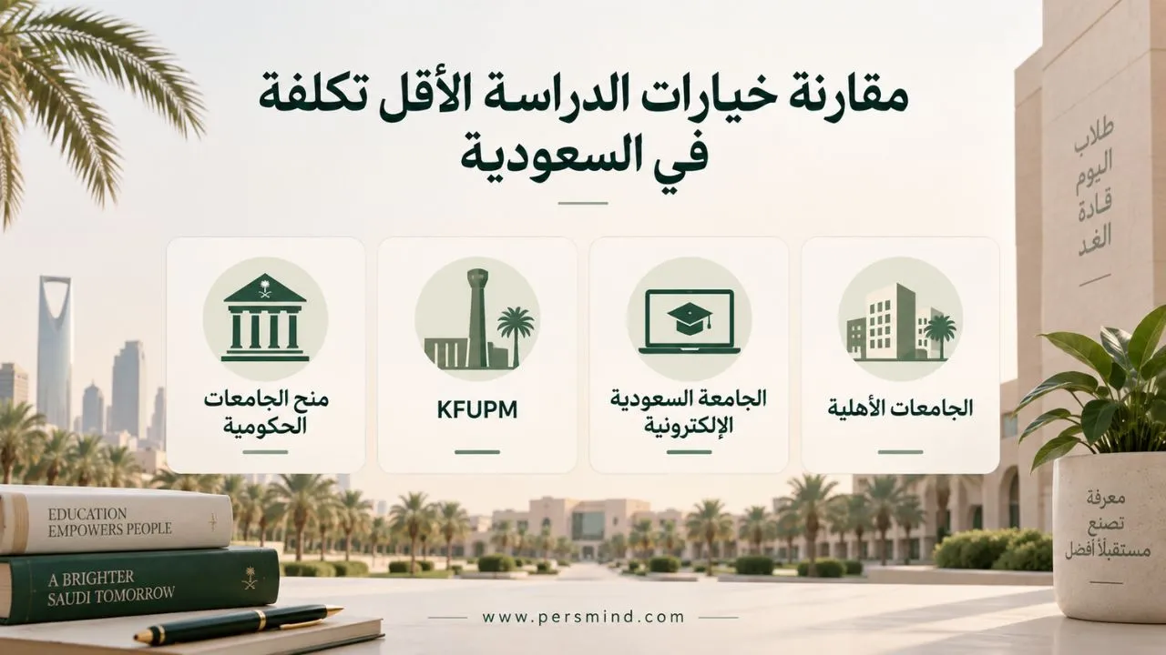 مقارنة أرخص خيارات الدراسة في السعودية للوافدين