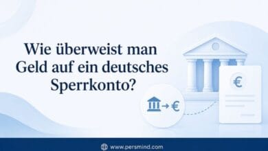 Wie überweist man Geld auf ein deutsches Sperrkonto?