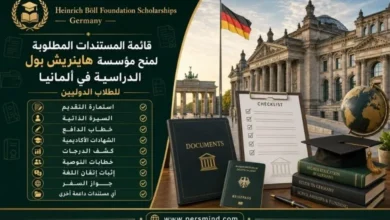 قائمة المستندات المطلوبة لمنح مؤسسة هاينريش بول الدراسية في ألمانيا
