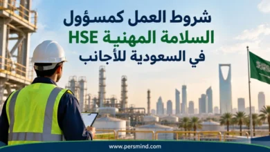 شروط العمل كمسؤول السلامة المهنية HSE في السعودية للأجانب